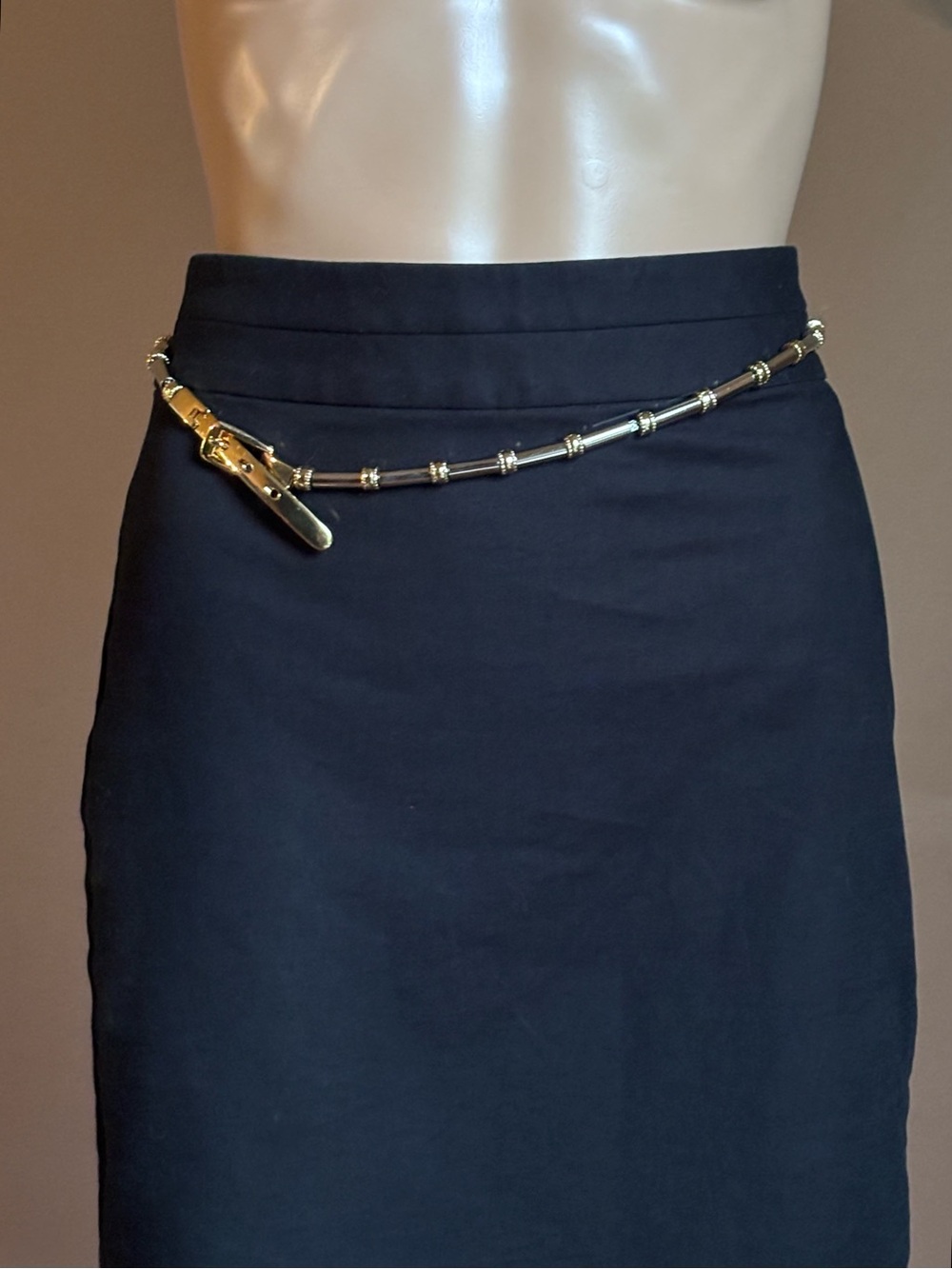 Y2K Gold & Silver Mixed Metal Chain Link Belt / Waist Belt